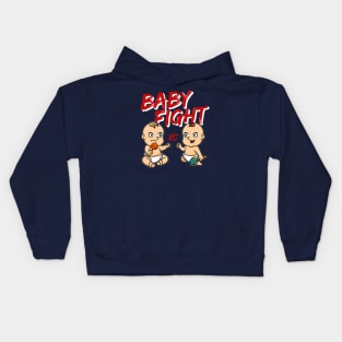 Baby fight tournament boxing sumo babies gift idea present Kids Hoodie